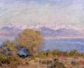Die Alpen gesehen von Cap d Antibes Claude Monet